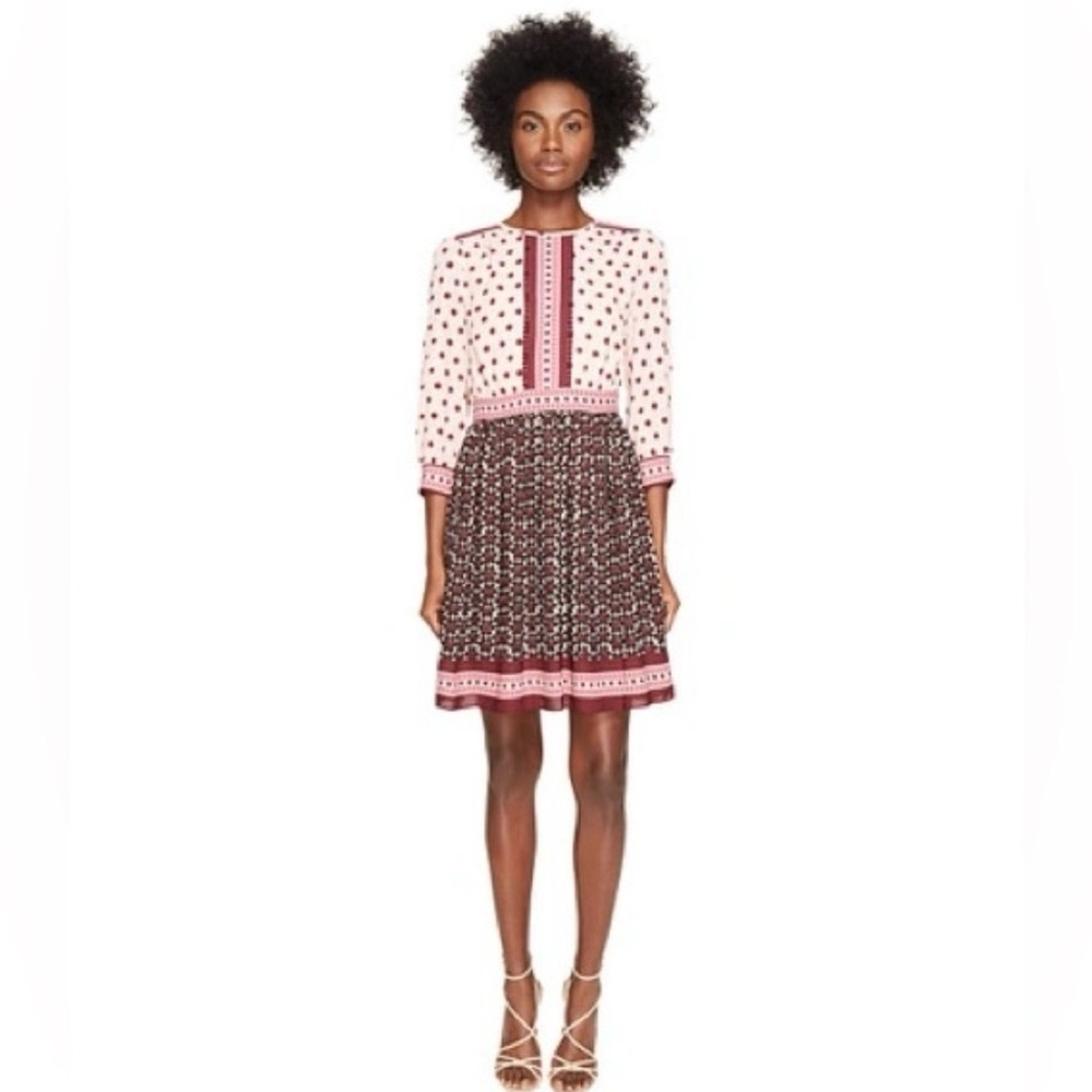 Kate Spade Pink Long Sleeve Dress